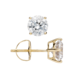 Hailey Solitaire Earrings - Image 4