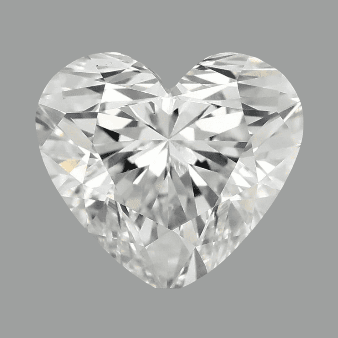 1.03 Carat Heart F-VS1 Solitaire Diamond By Nia Diamonds